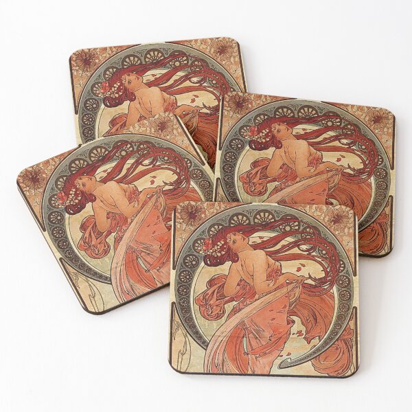 Item preview, Vintage Mucha 'The Dance' 1898 Art designed and sold by knightsydesign.