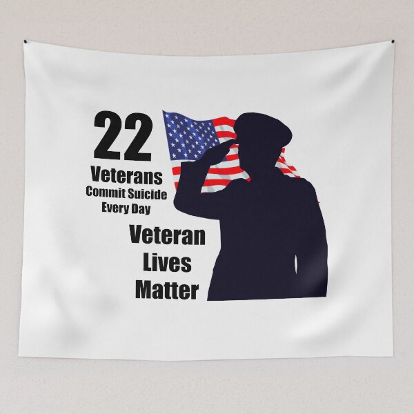 Item preview, 22 veterans a day veteran lives matter designed and sold by RossDillon.