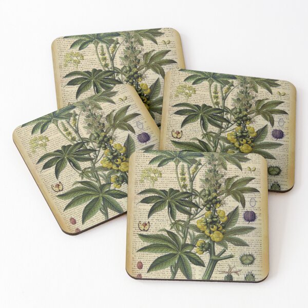 Item preview, Botanical print, on old book page designed and sold by Art by Lilia.