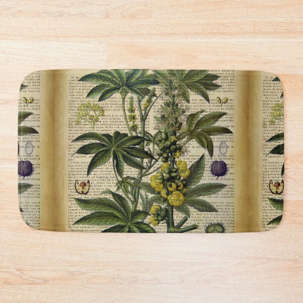 Item preview, Botanical print, on old book page designed and sold by Art by Lilia.