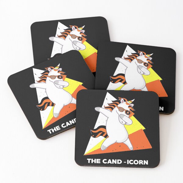 Item preview, Cand-icorn Candy Corn Dabbing Halloween Unicorn designed and sold by LimeAndCoconuts.