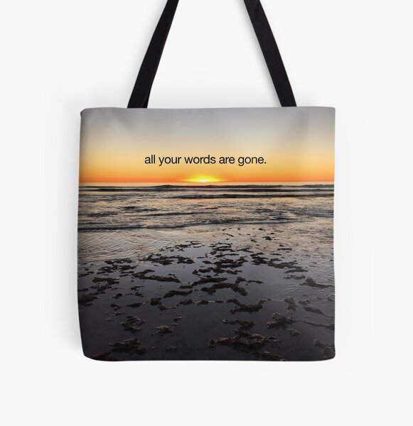all your words are gone All Over Print Tote Bag