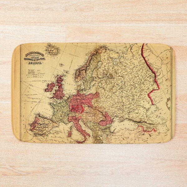 Item preview, Topographical Map of Europe (1871) designed and sold by allhistory.
