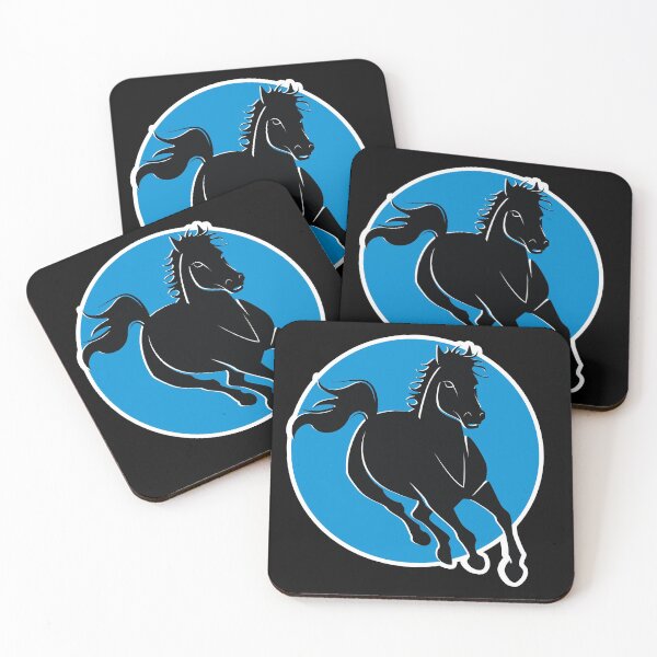 Item preview, Horse with circular blue sky background design designed and sold by Kam-designs.