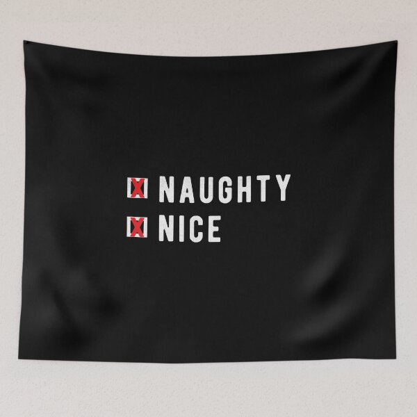 Item preview, Naughty And Nice Funny Christmas Holiday Santa List Novelty designed and sold by ripsydesigns.