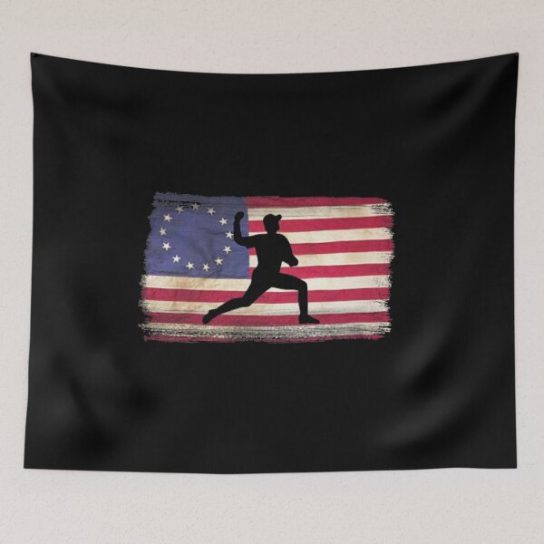 Item preview, All America - Betsy Ross and Baseball  designed and sold by AmericanTeeCo.