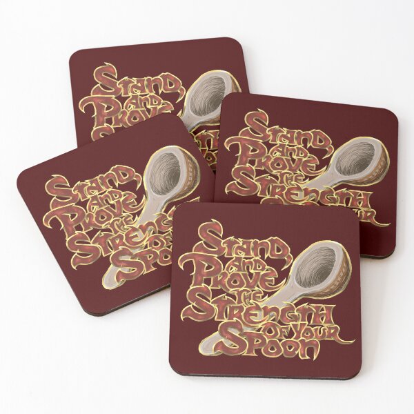 The Strength of your Spoon Coasters (Set of 4)