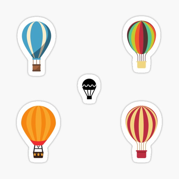 Item preview, Five hot air balloons designed and sold by Designs24U.