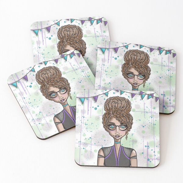 Item preview, Whimsical digitial girl design designed and sold by Lanie K Art.