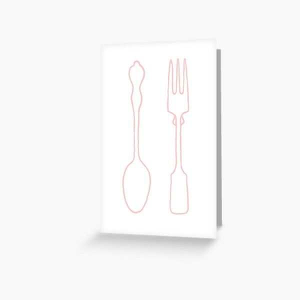 Fork and Spoon 2 Greeting Card
