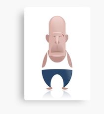 Bruce Willis - Die Hard Metal Print
