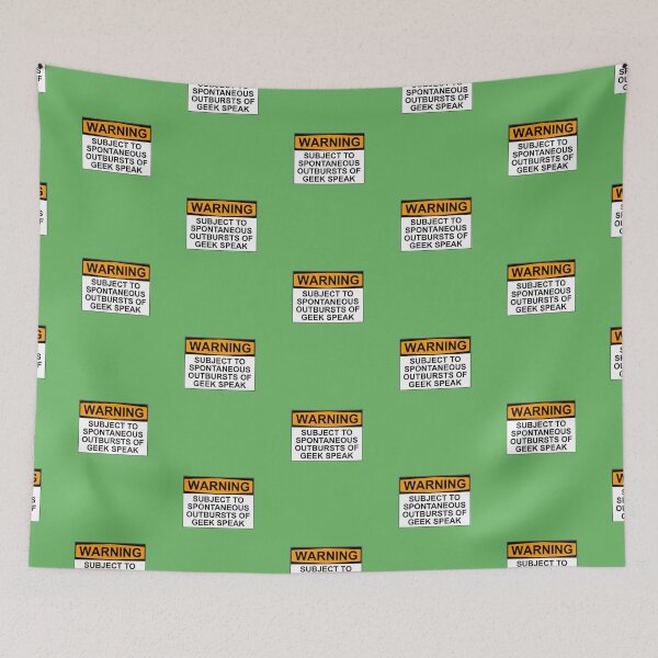 Item preview, WARNING: SUBJECT TO SPONTANEOUS OUTBURSTS OF GEEK SPEAK designed and sold by Bundjum.