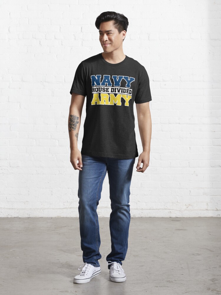 Alternate view of Navy House Divided Army Essential T-Shirt