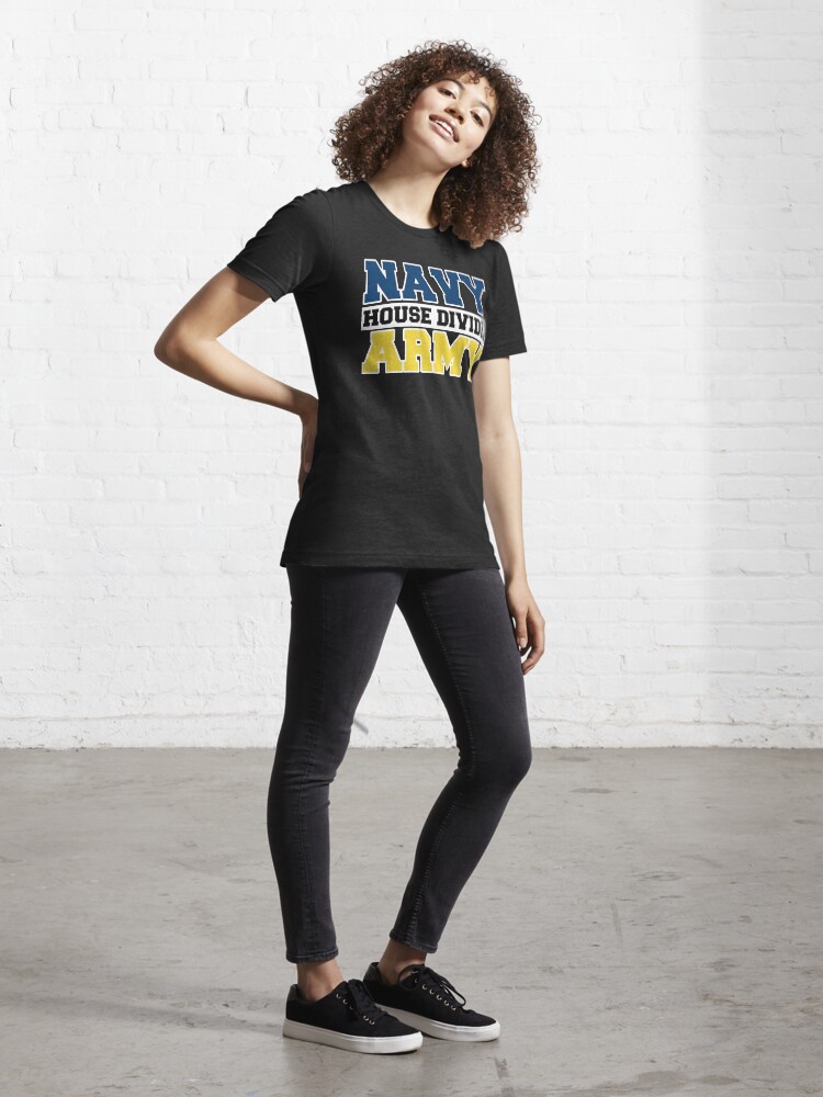 Alternate view of Navy House Divided Army Essential T-Shirt