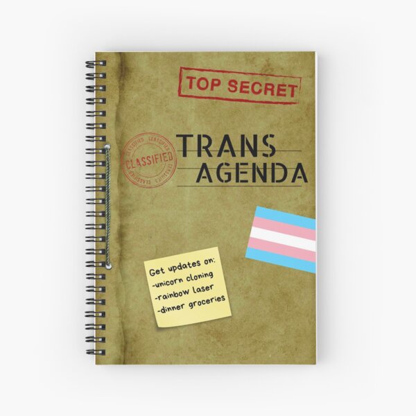 Item preview, Trans Agenda - Spiral Notebook designed and sold by Jamie Arpin-Ricci Designs.