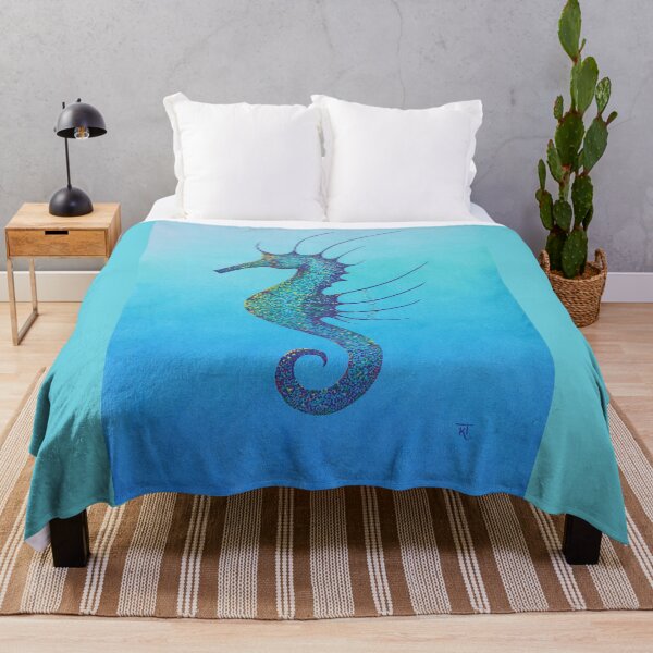 Item preview, Aqua Seahorse designed and sold by Karen  Todman -Aroca Designs-.