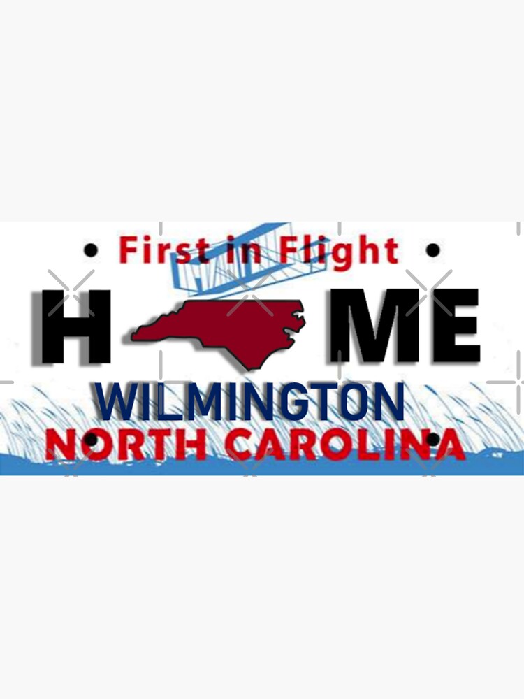 "NC License Plate Home Wilmington" Sticker for Sale by jn456