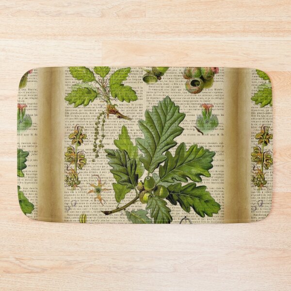 Item preview, Botanical print, on old book page - Oak designed and sold by Art by Lilia.