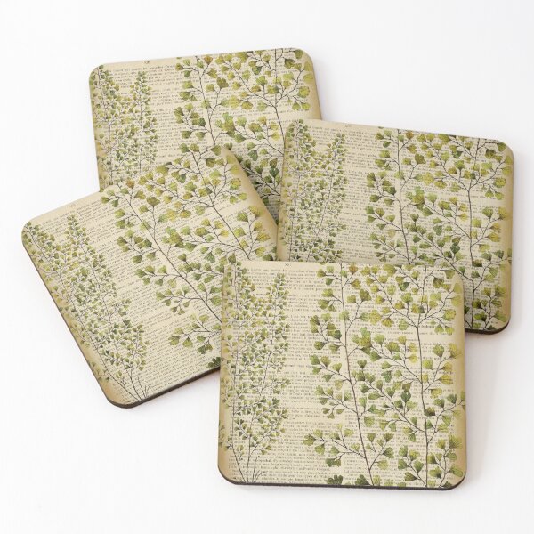 Item preview, Botanical print, on old book page - Fern designed and sold by Art by Lilia.