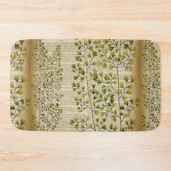 Item preview, Botanical print, on old book page - Fern designed and sold by Art by Lilia.