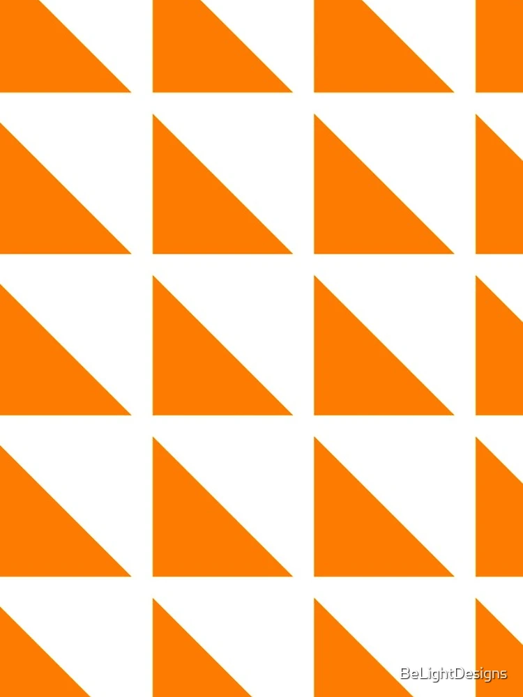 Thumbnail 5 of 5, iPhone Case, Orange Geometric Triangle Pattern designed and sold by BeLightDesigns.