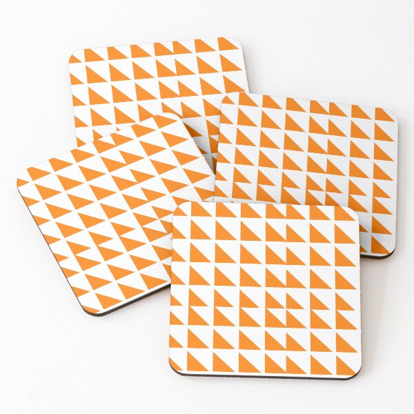 Item preview, Orange Geometric Triangle Pattern designed and sold by BeLightDesigns.
