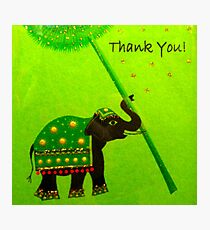 Thank You Card featured in "Colour me a rainbow - GREEN" Photographic Print
