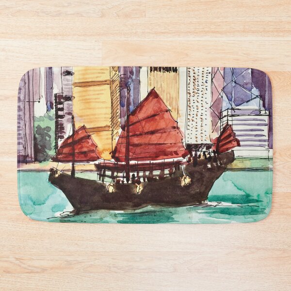 Item preview, Hong Kong Victoria Harbour Aqua Luna designed and sold by TheJoeyStudio.