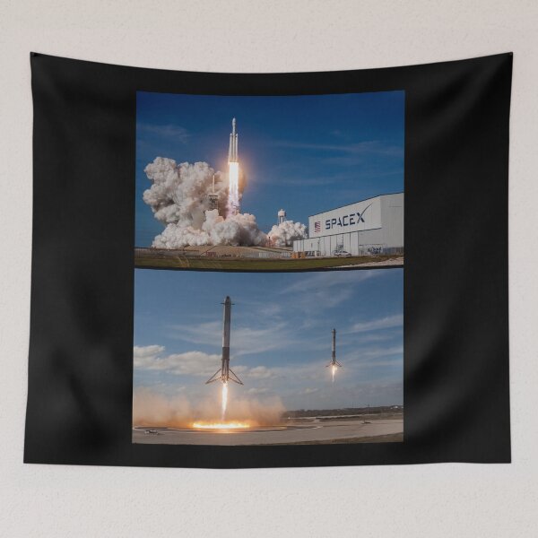 Item preview, SpaceX Falcon Heavy Liftoff and Landing (8K resolution) designed and sold by bobbooo.