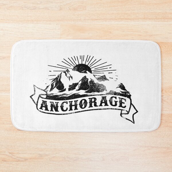 Aperçu de l'œuvre Tattoo Vintage des montagnes d'Anchorage en Alaska créée et vendue par YuliyaR.