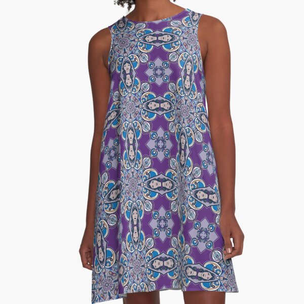 Zentangle Ladies A-Line Dress