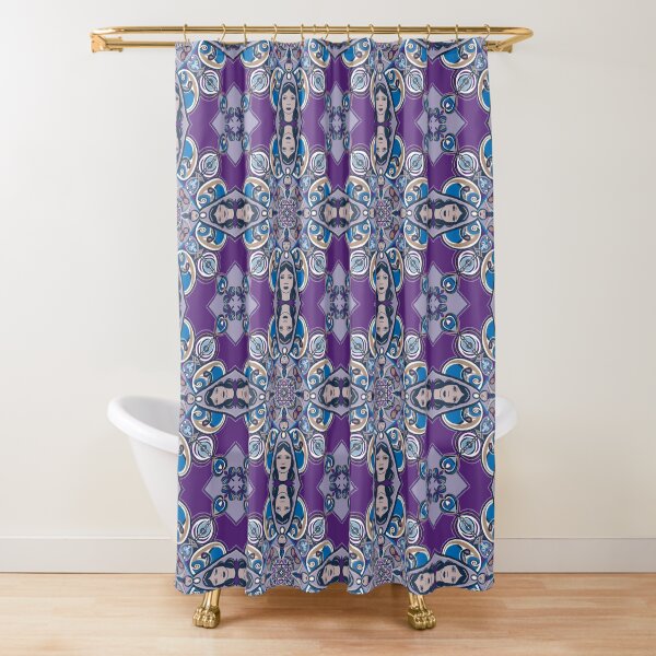 Zentangle Ladies Shower Curtain
