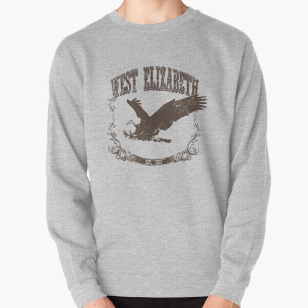 Nouveau Hanover Eagle Print Brown Sweatshirt épais