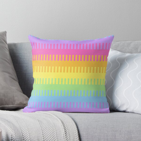 A pretty rainbow blend Throw Pillow