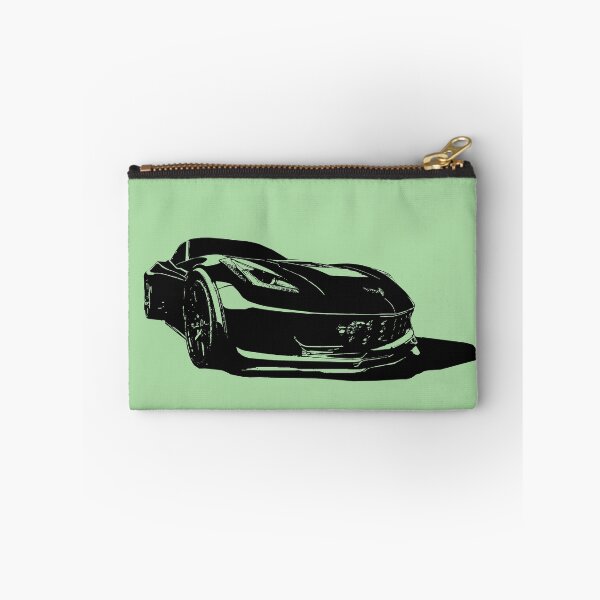 Item preview, C7 Chevy Corvette - stylized black on light background #2 designed and sold by mal-photography.