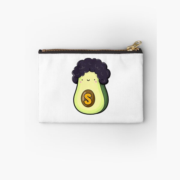 Item preview, Alphabet Letter S Cute Avocado with Afro designed and sold by kidsmonogram.