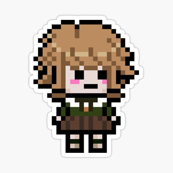 Chihiro Fujisaki Pixel ARt (Danganronpa) Sticker
