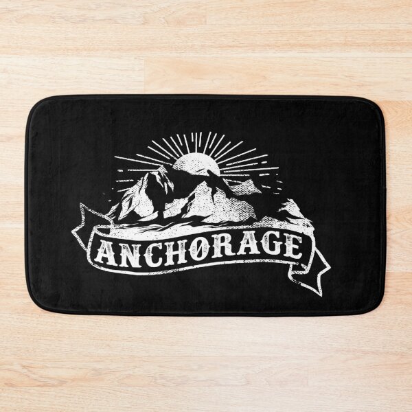 Aperçu de l'œuvre Tattoo Vintage des montagnes d'Anchorage en Alaska créée et vendue par YuliyaR.