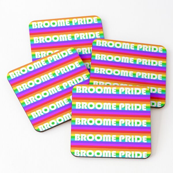 Item preview, Broome Pride - Rainbow flag white logo designed and sold by BroomePride.