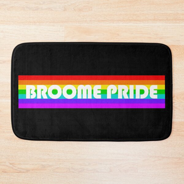 Item preview, Broome Pride - Rainbow flag white logo designed and sold by BroomePride.