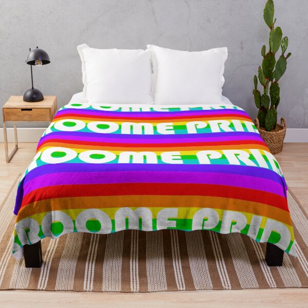 Item preview, Broome Pride - Rainbow flag white logo designed and sold by BroomePride.