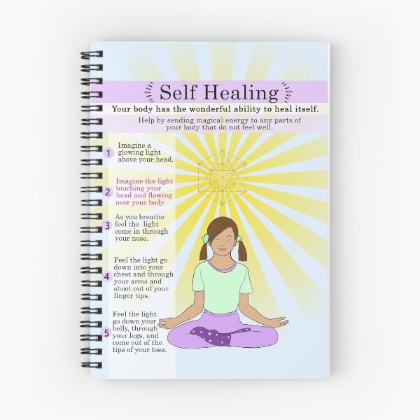 Item preview, Self healing - meditation mental health and wellness - Self Care poster designed and sold by Neurons  Away.