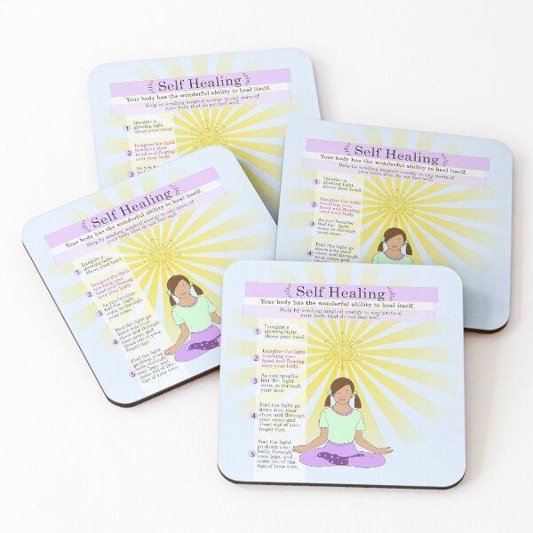 Item preview, Self healing - meditation mental health and wellness - Self Care poster designed and sold by Neurons  Away.