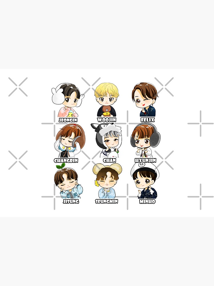 KPOP STRAY KIDS CHIBI ALL MEMBERS by LySaVN
