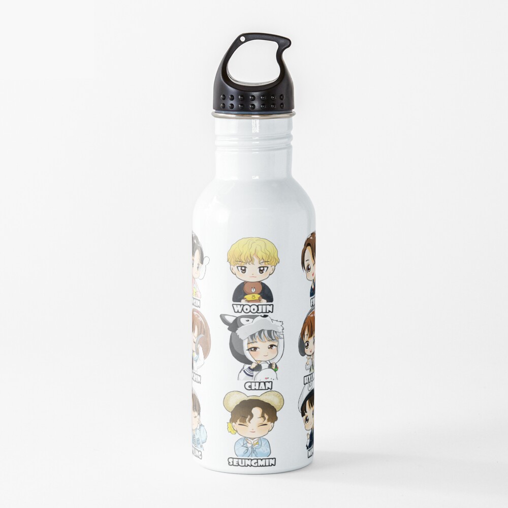 KPOP STRAY KIDS CHIBI ALL MEMBERS Water Bottle