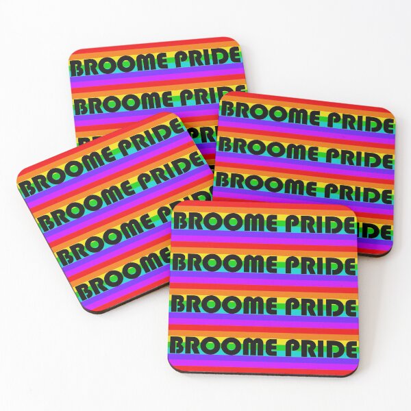 Item preview, Broome Pride Rainbow flag - black logo designed and sold by BroomePride.