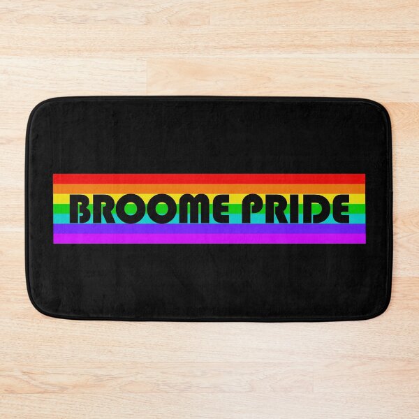 Item preview, Broome Pride Rainbow flag - black logo designed and sold by BroomePride.