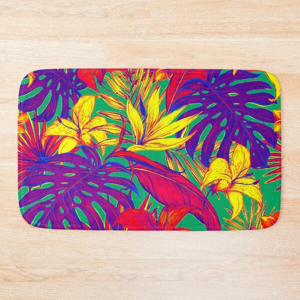 Item preview, Tropical Leaves Colorful Flowers designed and sold by RoyalSunGate.