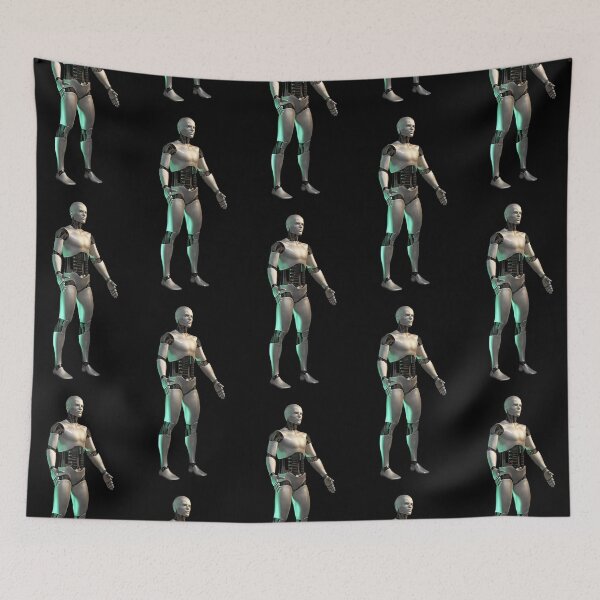 Item preview, futuristic robot: male cyborg standing designed and sold by DottedYeti.