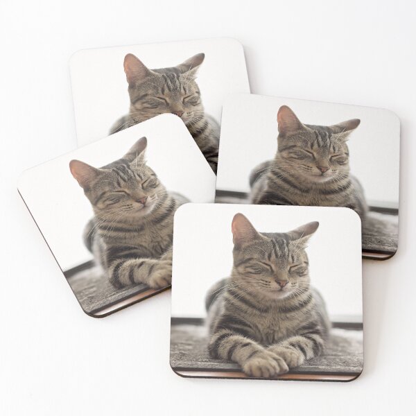 Item preview, Contented cat resting in contemplation designed and sold by DigiByDeb.